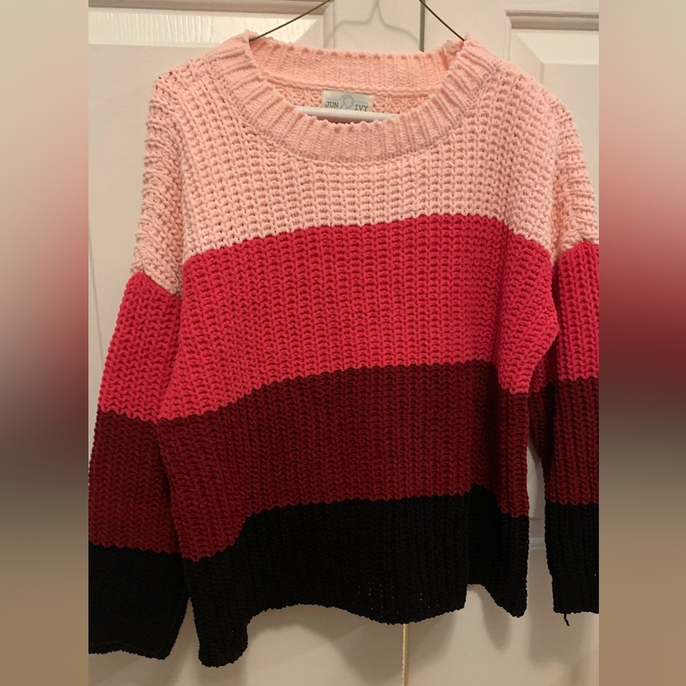 Jun & Ivy pink shades sweater